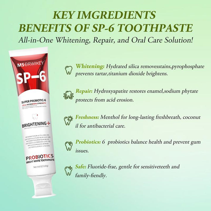 SP-6 Probiotics Remineralizing Toothpaste